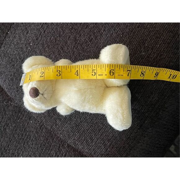 Straight from the Heart White Bear Hidden Flowers Plush Stuffed Animal 7" - Picture 5 of 10
